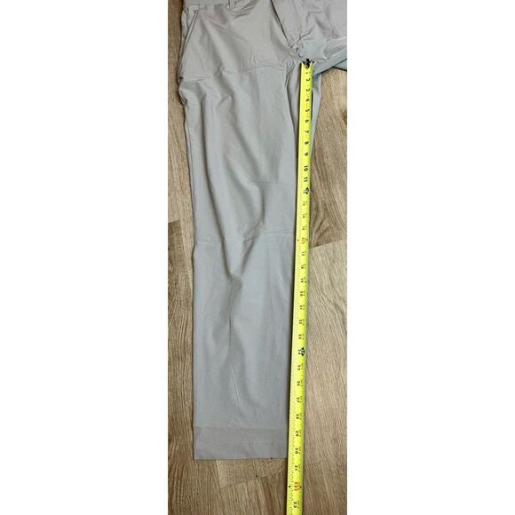 Fabletics The Only Pant Mens Gray 33x32 Stretch Water Resistant Multi Pocket - Picture 3 of 8